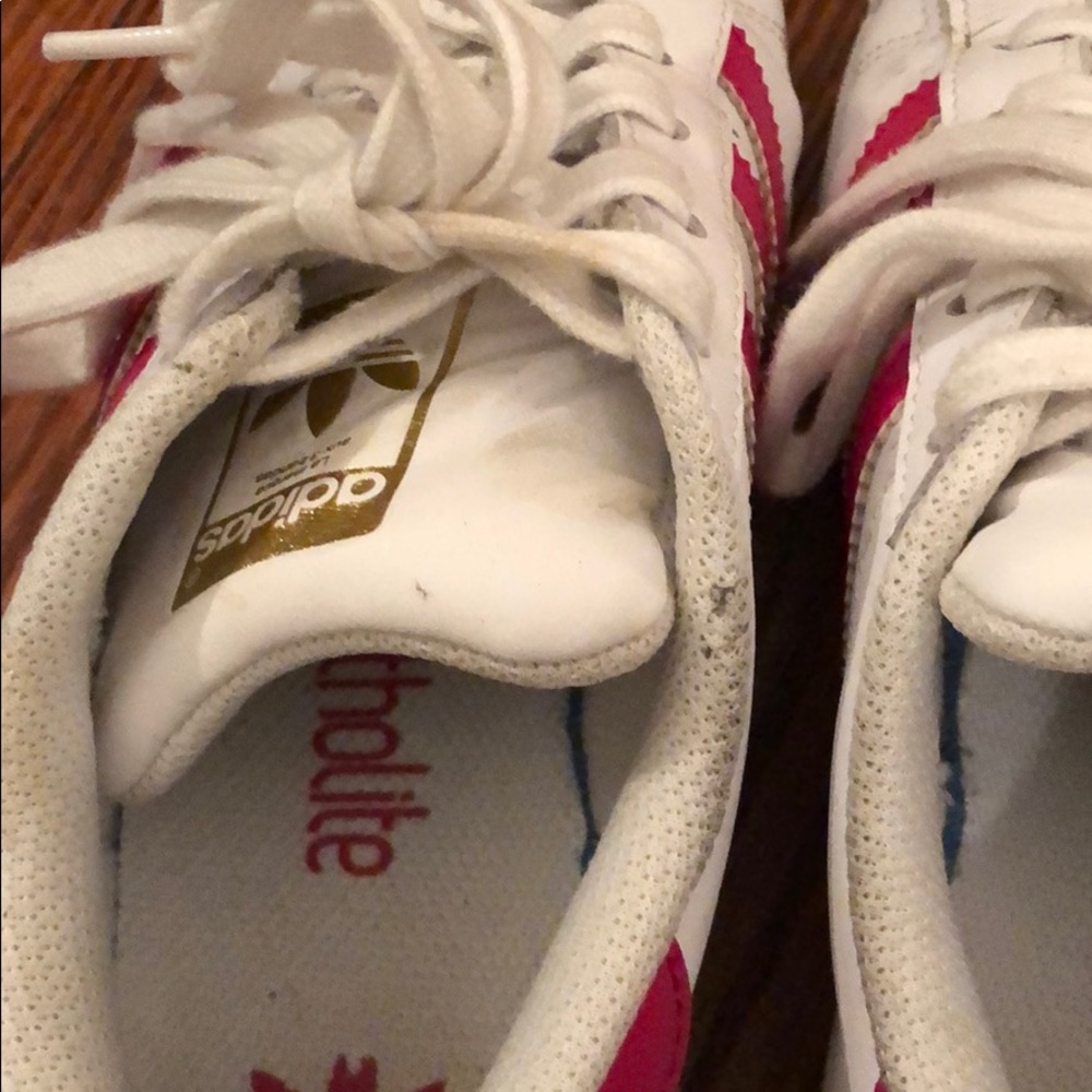 Adidas pink Superstar sneakers, 4.5 (6/6.5) - Picture 5 of 5